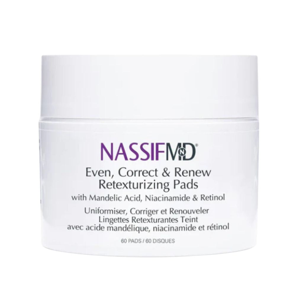 Lingettes Retexturantes Teint 60 diques - NASSIFMD® - Josée Dubé Spa Urbain - boutique en ligne - Montréal