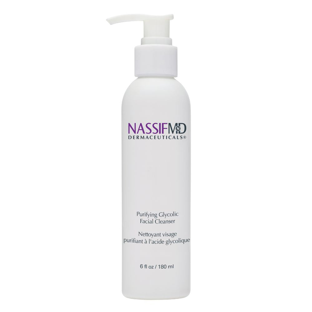 Nettoyant Visage Purifiant à l'Acide Glycolique 180 ml - NASSIFMD® - Josée Dubé Spa Urbain - boutique en ligne - Montréal