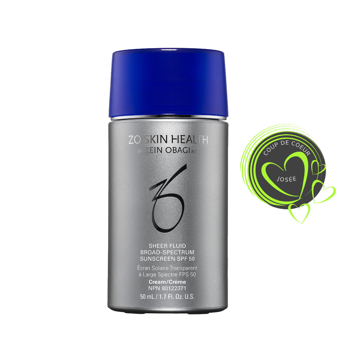 ZO SKIN HEALTH - Écran solaire Transparent à Large Spectre FPS 50 - Josée Dubé Spa Urbain - boutique en ligne - Montréal