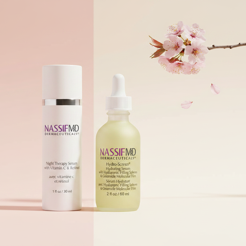 Visuel Duo NASSIFMD - Sérum Thérapie de Nuit & Sérum Hydro Screen