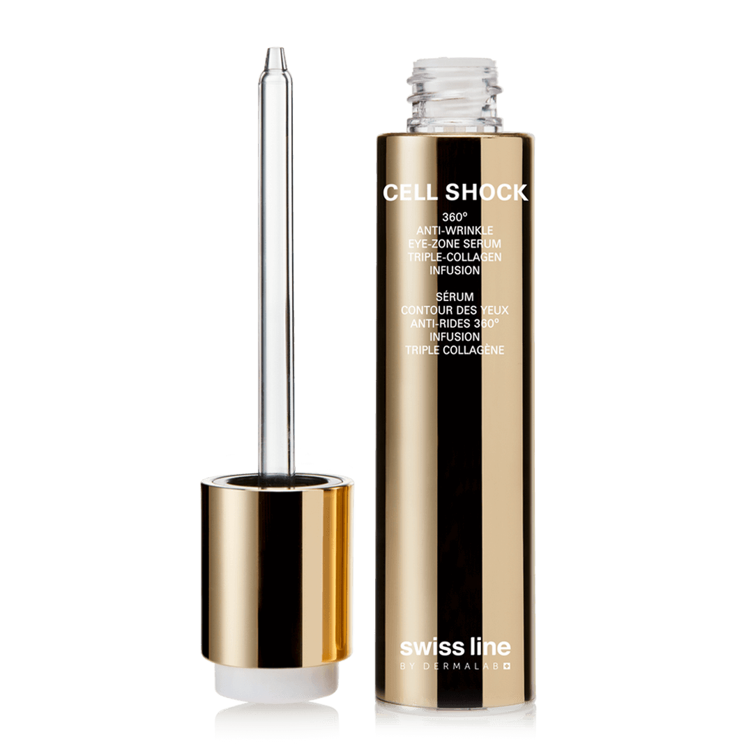 SWISS LINE Cell Shock - Sérum Contour des Yeux Anti-Rides 360 Triple Collagène - Traiter et corriger - Josée Dubé Spa Urbain - boutique en ligne - Montréal