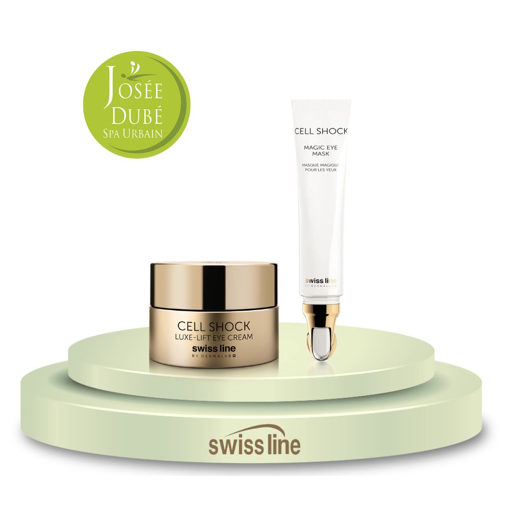 Duo Crème Lifrante Luxe pour les yeux CELL SHOCK et Masque Magique pour les yeux - SWISS LINE - joseedubespaurbain.shop - Montréal - boutique en ligne