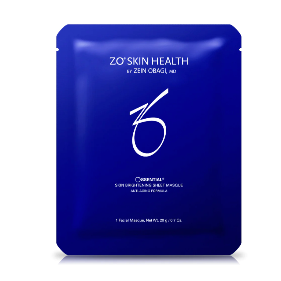 Masques Éclaircissants en feuille pour la peau  ZO SKIN HEALTH - 6 feuilles - Josée Dubé Spa Urbain - boutique en ligne - Montréal
