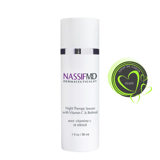 Sérum Thérapie de Nuit avec Rétinol et Vitamine C 30 ml - NASSIFMD®