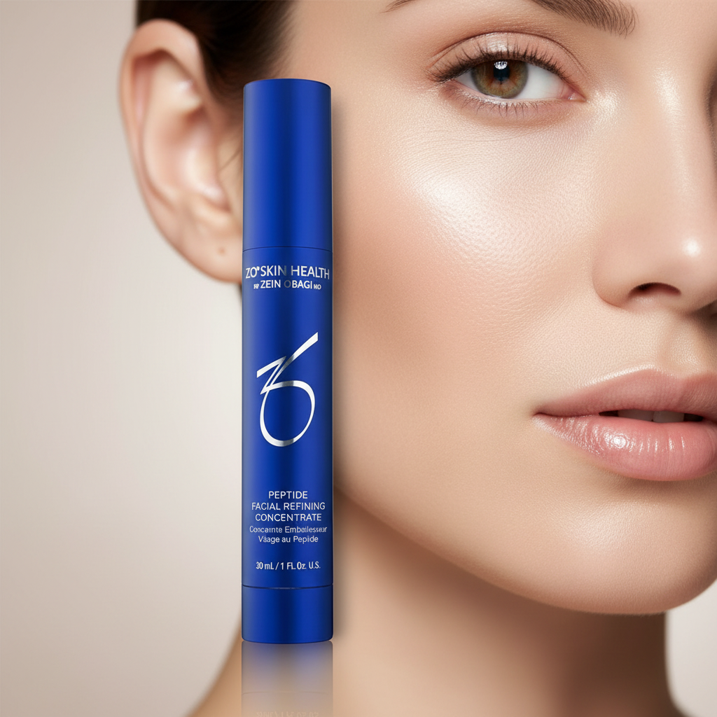 Concentré Restructurant aux Peptides ZO - Visuel avec peau -éclatante-joseedubespaurbain-rosemont-la petite patrie-montréal-moins cher au québec