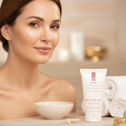 masque nourissant et crème de nuit- Belnatur-boutique en ligne-Josée Dubé Spa Urbain-2en un1 -anti-âge-