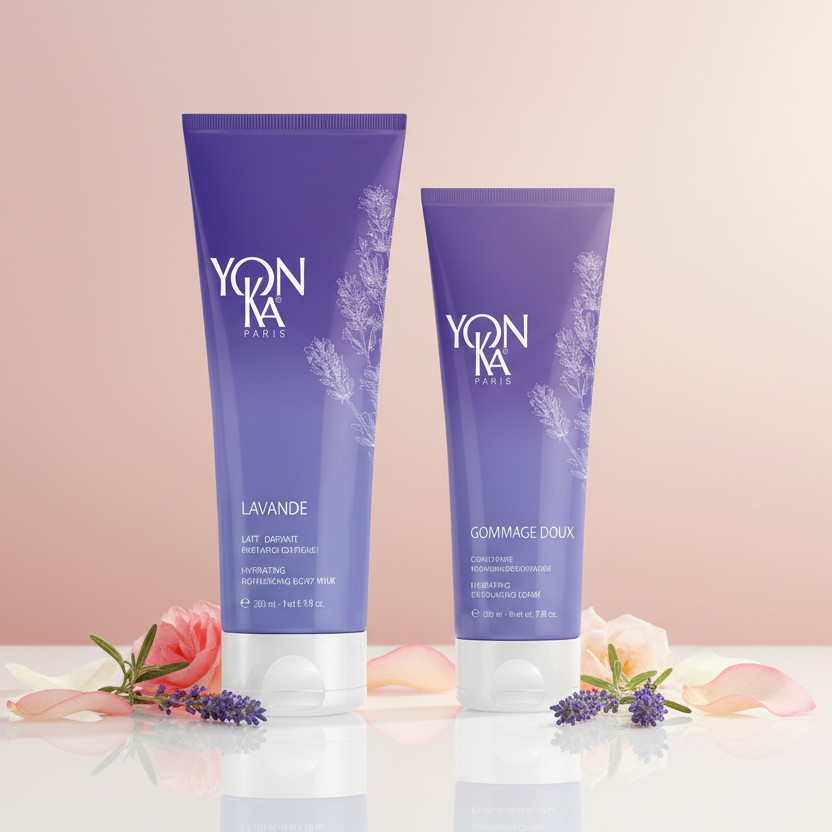 Visuel Duo YON-KA Lavande - Lait Hydratant & Gommage Doux